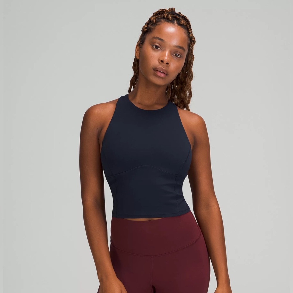 Lululemon Key to Balance Tank; Size 2; Navy